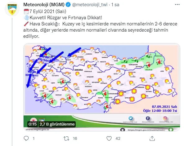 Meteoroloji uyardı! Marmara'yı fırtına vuracak